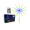 Modular RGB LED Wall Light with Fireworks Effect Remote Control