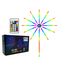 RGB LED Wall Decor Fireworks Light System with Detachable Arms