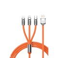 3 in 1 Super Fast Charging Cable Android and IOS Compatible Silicone Charging Cable