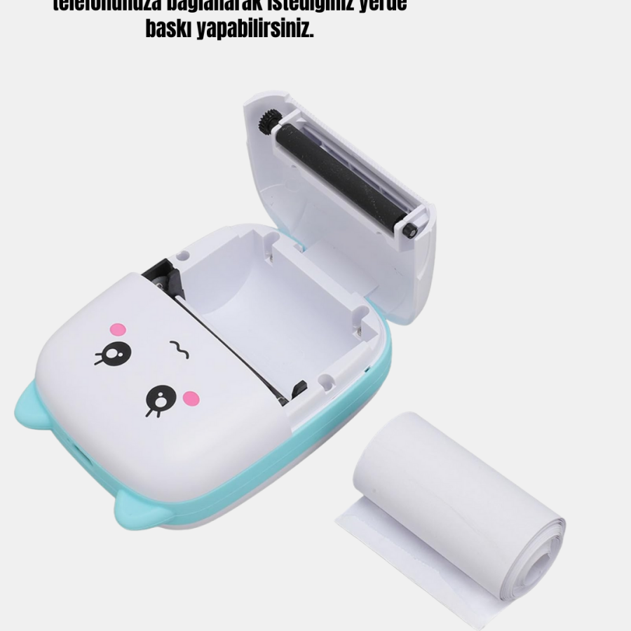 Mini Thermal Printer Wireless Portable Bluetooth Connected 200 DPI Mini Thermal Printer Wireless Portable Bluetooth Connected 200 DPI