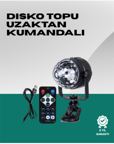 Disco Ball Lamp with 7 Different Lighting Modes and Sound Sensor