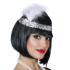 70s, 80s and 90s Themed Silver Color Charleston Hair Band