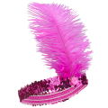 70s, 80s and 90s Themed Fuchsia Color Charleston Hair Band 70s, 80s and 90s Themed Fuchsia Color Charleston Hair Band