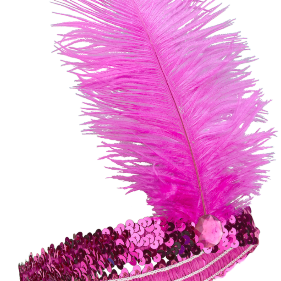 70s, 80s and 90s Themed Fuchsia Color Charleston Hair Band 70s, 80s and 90s Themed Fuchsia Color Charleston Hair Band