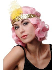 70's, 80's and 90's Themed Gold Color Charleston Hair Band