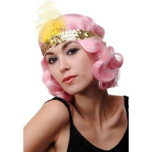 70's, 80's and 90's Themed Gold Color Charleston Hair Band
