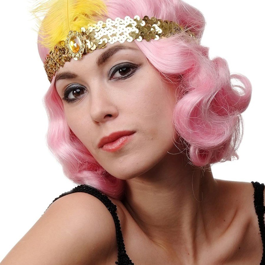 70 s, 80 s and 90 s Themed Gold Color Charleston Hair Band