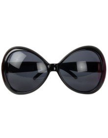 70's Black Color Nostalgia Yeşilçam Party Glasses 15X7 cm