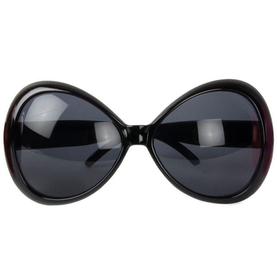 70 s Black Color Nostalgia Yeşilçam Party Glasses 15X7 cm