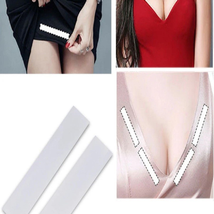 72 Pieces Double Sided Transparent Low-cut Concealer Adhesive Leg Length Corrector - Suspender Dress Tape 72 Pieces Double Sided Transparent Low-cut Concealer Adhesive Leg Length Corrector - Suspender Dress Tape