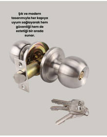 Indoor and Outdoor Compatible Entry Type Knob Lock