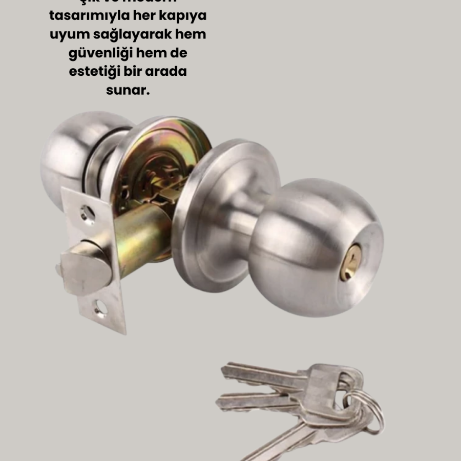 Indoor and Outdoor Compatible Entry Type Knob Lock