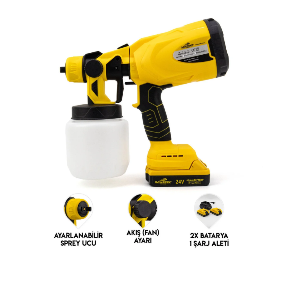 Professional Cordless Spray Gun Wireless Powerful Paint Application