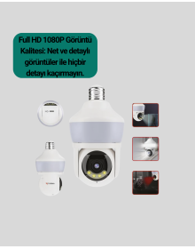 Wireless 360° Rotating Head Full HD Security Camera