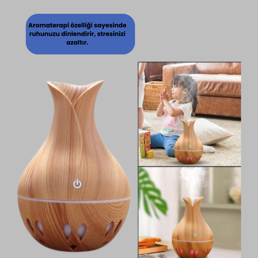 Ultrasonic Portable Room and Office Humidifier with Aromatherapy