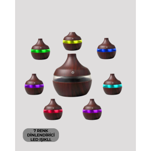 Aroma Steam Machine with 7 Colors Relaxing LED Lights