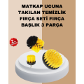 3-Piece Drill Bit Brush Set For Difficult Dirt