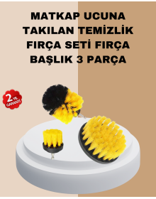3-Piece Drill Bit Brush Set For Tough Dirt