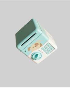 Water Green ATM Safe Design Password Piggy Bank for Children