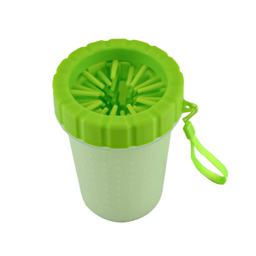 Silicone Bristle Dog Paw Cleaning Bowl Portable for Medium-Large Breeds