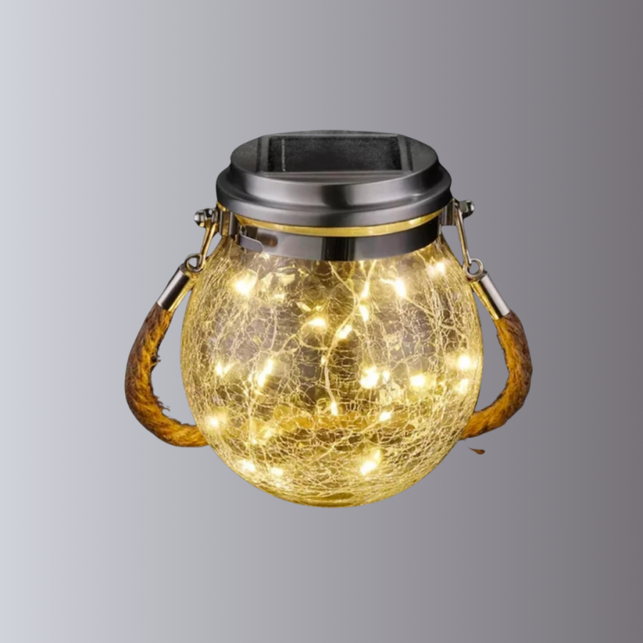 Solar Glass Pendant LED Lighting for Garden and Terrace