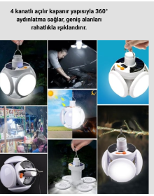 Practical Foldable Solar LED Lighting Lamp