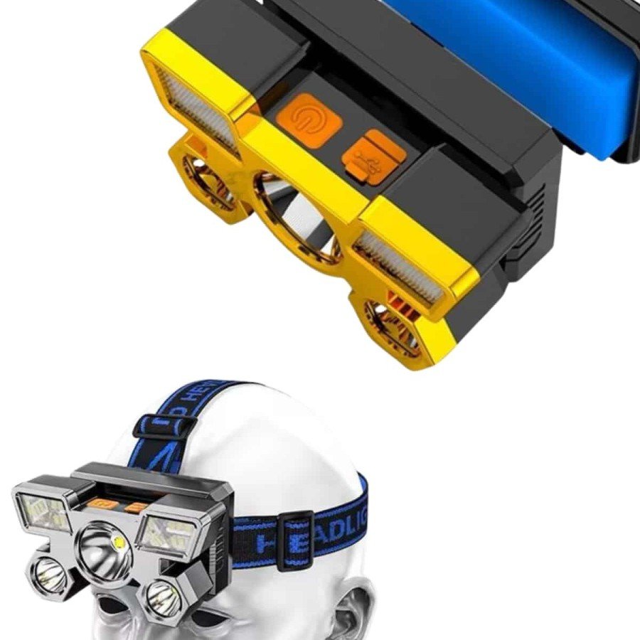 Flashlight Super Head Lamp 4 Modes 5 LED Head Torch