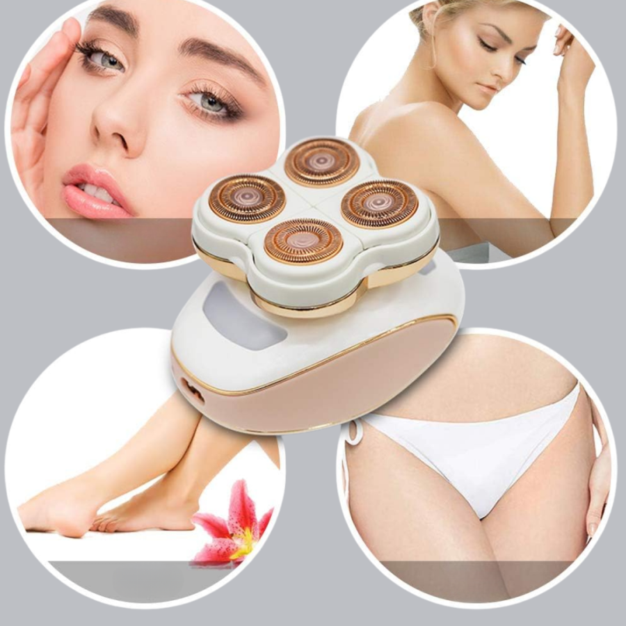 Painless Body Hair Removal Device Four Heads Smooth Shaving Painless Body Hair Removal Device Four Heads Smooth Shaving