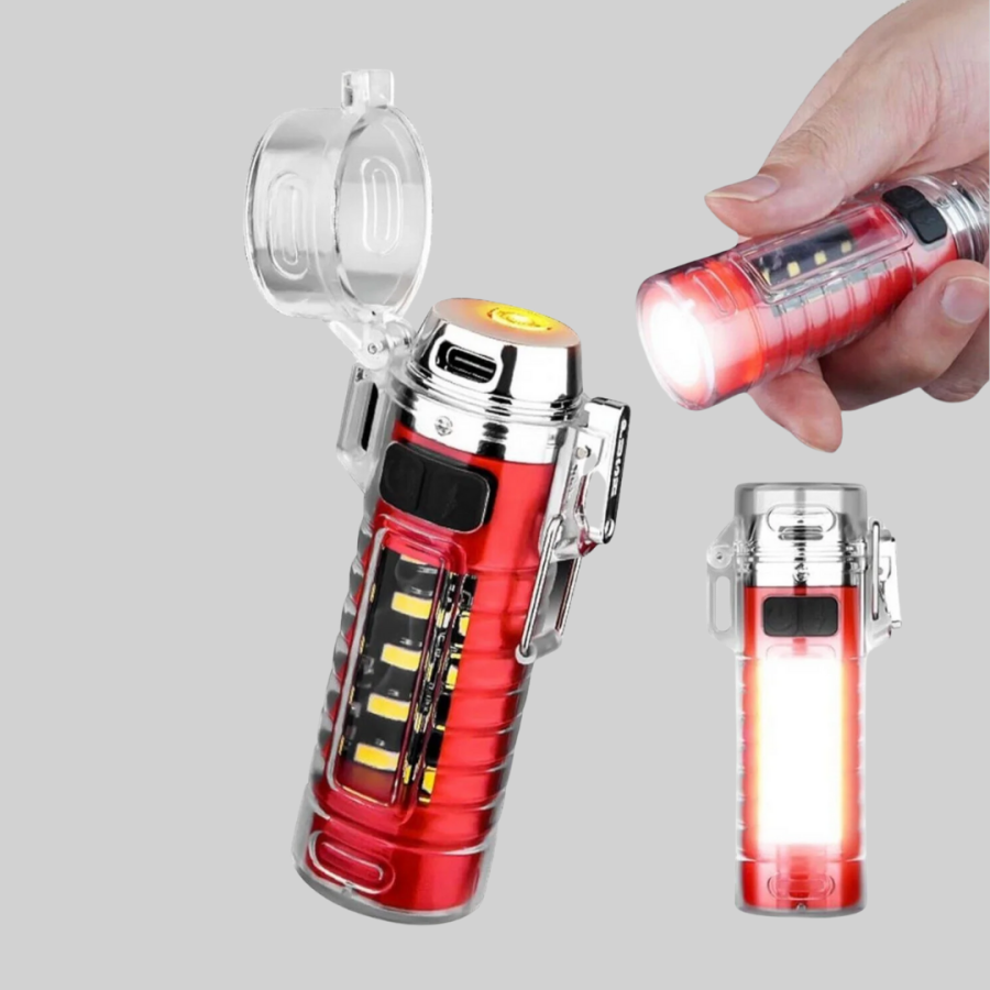 USB Rechargeable Windproof Electric Lighter with Flashlight USB Rechargeable Windproof Electric Lighter with Flashlight