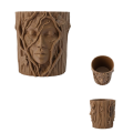 3D Tree Trunk Formed Decorative Flower Pot with Face Figure Artistic Design Vase 3D Tree Trunk Formed Decorative Flower Pot with Face Figure Artistic Design Vase