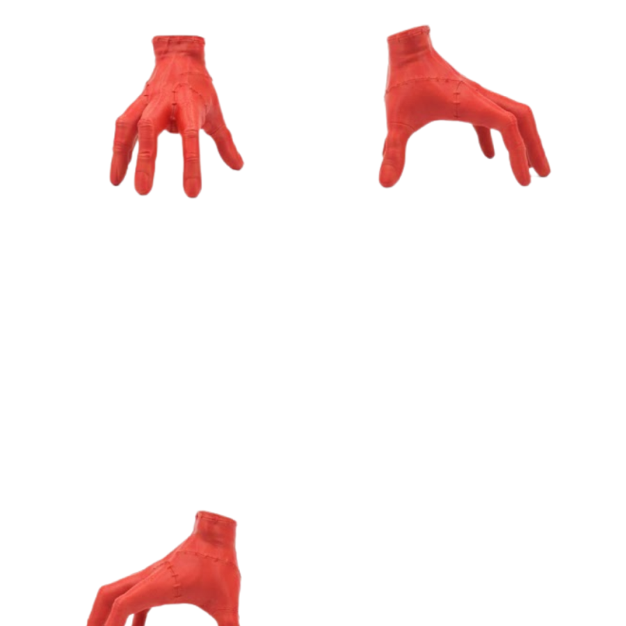 3D Modern Red Hand Object 17x16 cm Home and Office Decoration