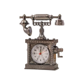 Decorative Retro Telephone Table Clock with Alarm Clock