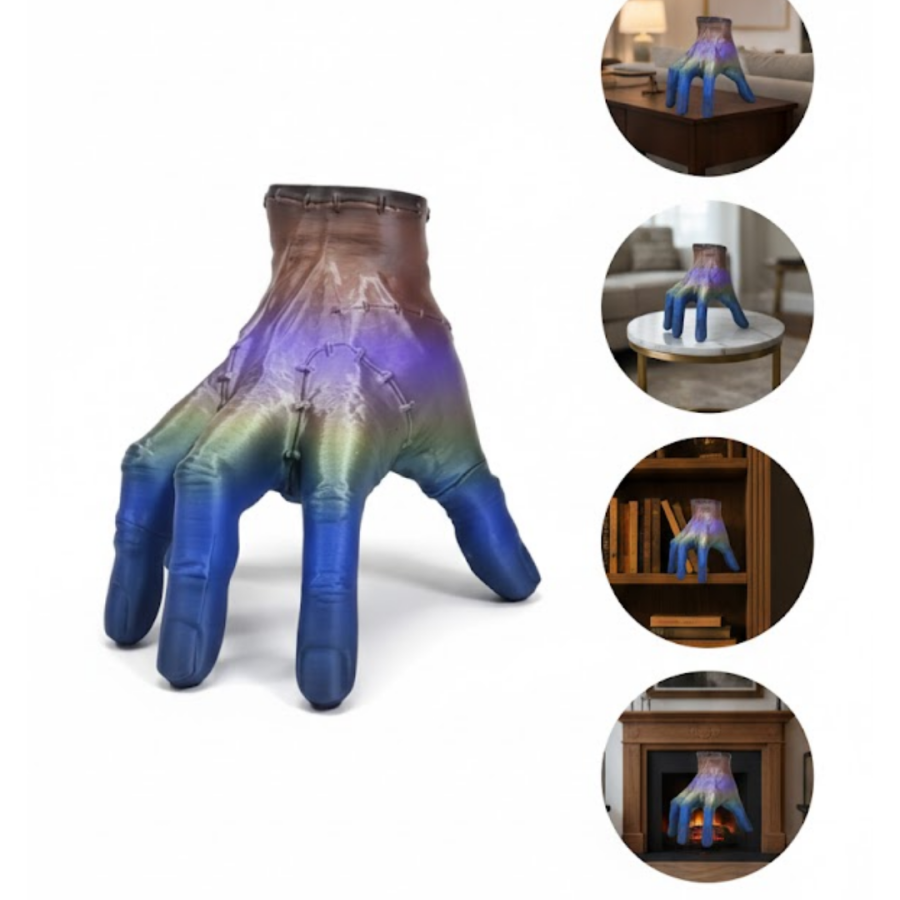 3D Colorful Hand Decorative Sculpture 27x22 cm Large Size Modern Design