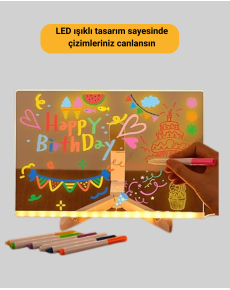 USB LED Lighted Drawing Board for Kids and Adults