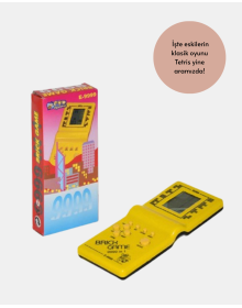 Retro Tetris Handheld Arcade – Battery Operated Portable Mini Game Console