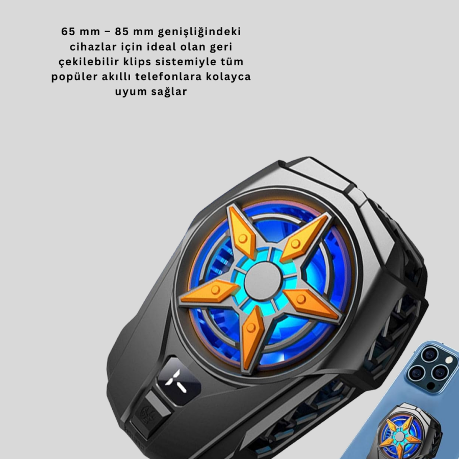 Portable Phone Cooler with 2 Stage Speed ​​Adjustment