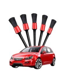 5 Pieces Auto Detail Cleaner Vehicle Interior Cleaning Brush Set Seat Upholstery Door Dusting Brush