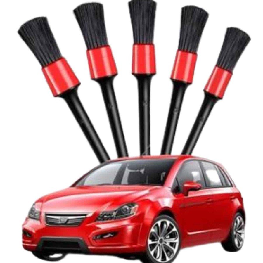 5 Pieces Auto Detail Cleaner Vehicle Interior Cleaning Brush Set Seat Upholstery Door Dusting Brush