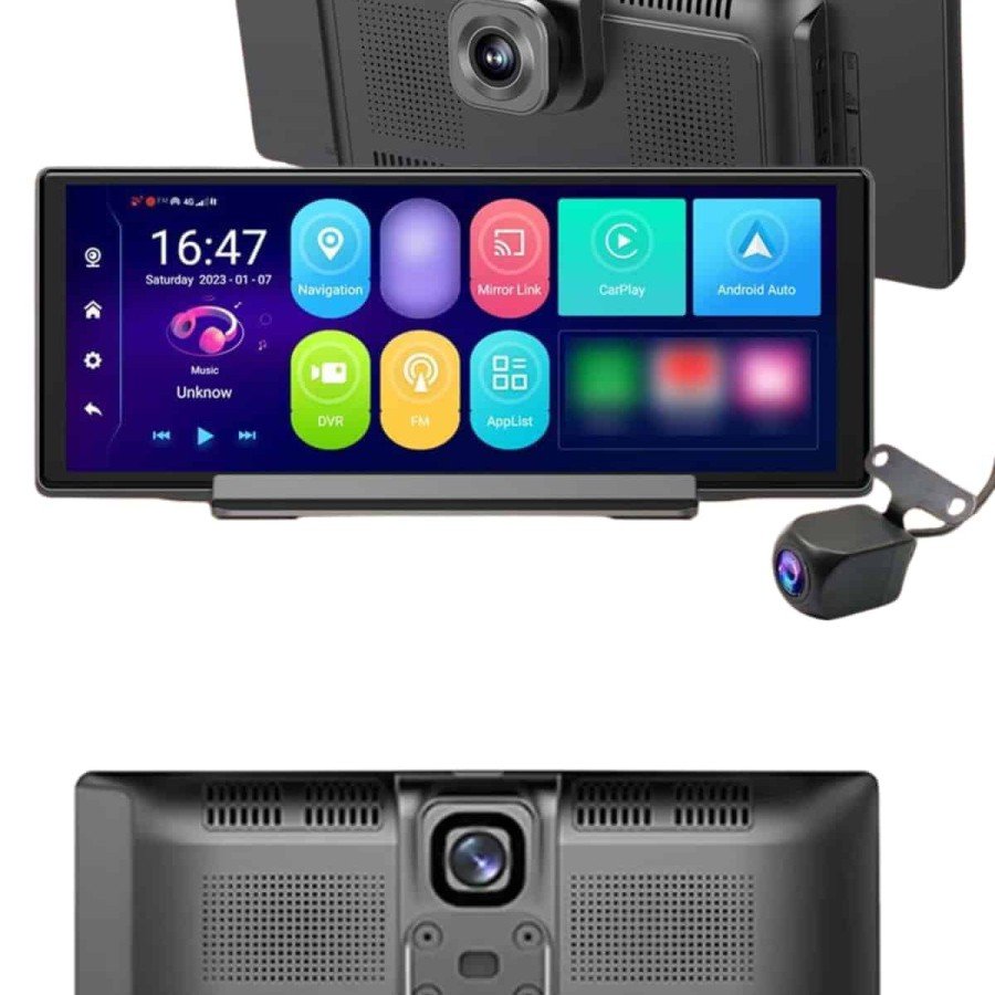 Android and iOS Compatible Front and Rear Dual Camera Vehicle Screen Touch CarPlay