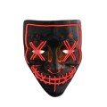 Hallowen Party Mask Neon Led Light Mask 3 Modes Halloween Mask