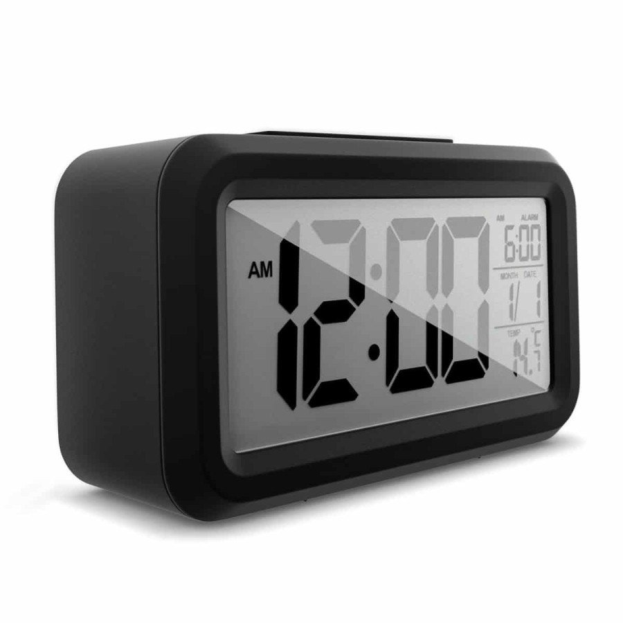 Digital Illuminated Alarm Desk Screen Battery Operated Alarm Clock
