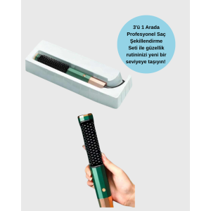 Compact Hair Styling Set with 360° Rotating Cord