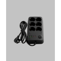 2500W Powerful 6-Plug Socket with USB and Type-C Output Thermal Protection