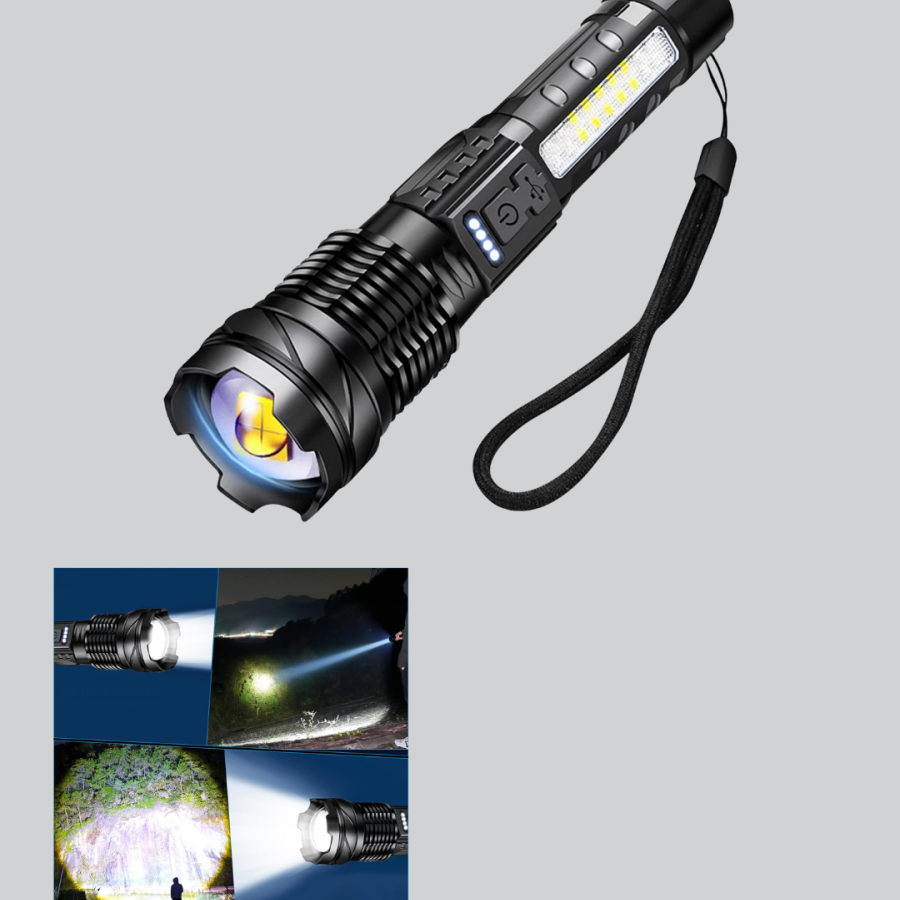 Powerful LED Flashlight Rechargeable Multi-Mode