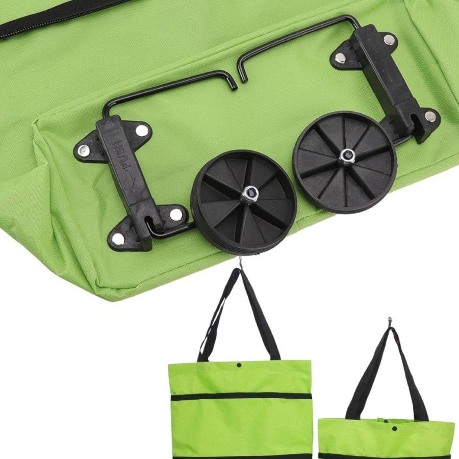 Market Trolley and Shopping Bag Two-Way Easy to Move with Wheels