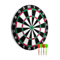Quality Wooden Dartboard 12 Inch 4 Pieces Metal Needle Tip Arrow
