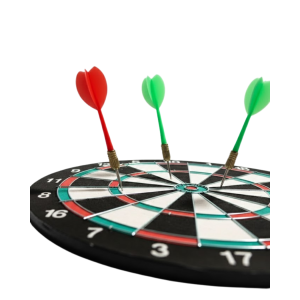 15 Inch Dartboard for Home and Playgrounds Include 4 Darts