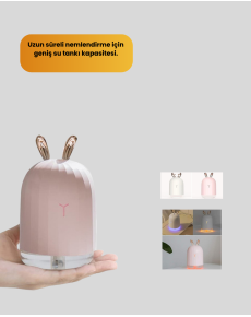 200 ml Rabbit Ear Ultrasonic Air Humidifier and Night Light