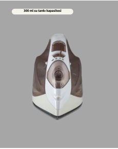 Steam Iron 2200W Anti-Limescale Self Clean Drip-Free Brown