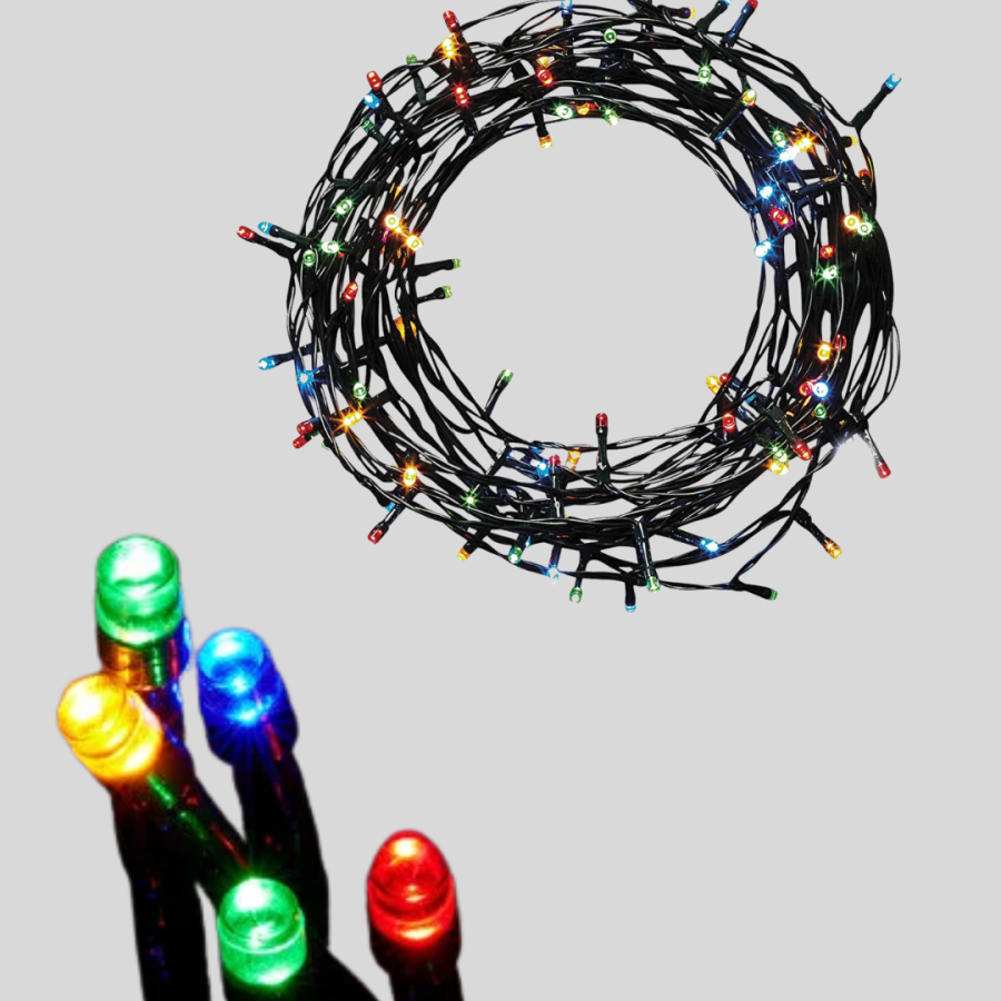 2x2 Meter Battery Operated Curtain LED Light – 8 Modes Decorative